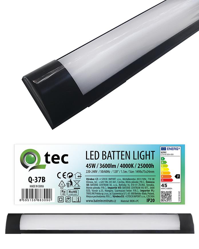 Oprawa Batten Led Czarna 45W Q-37b