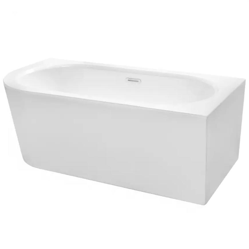 Wanna wolnostojąca narożna Avita A-Line 170/75 P + syfon klik-klak złoty z przelewem slim
