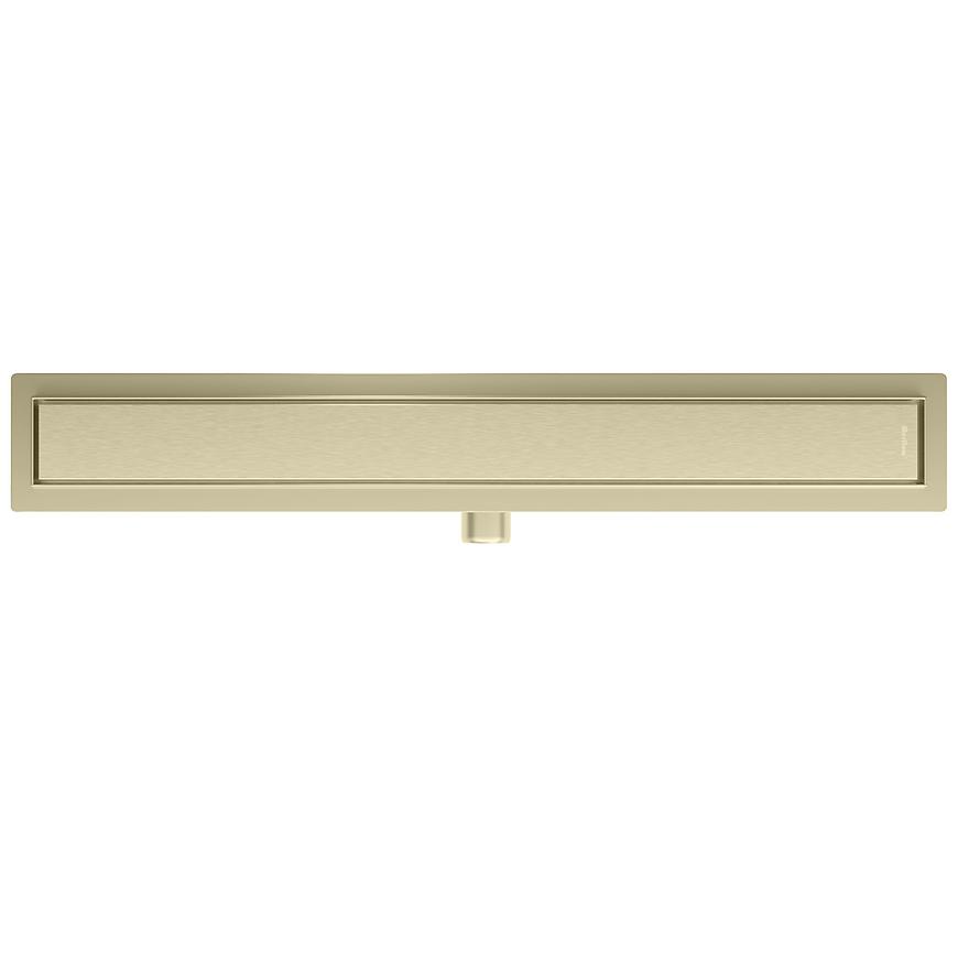 Odwodnienie liniowe pod płytkę + pełne odwracalne złoty szczotkowany 700