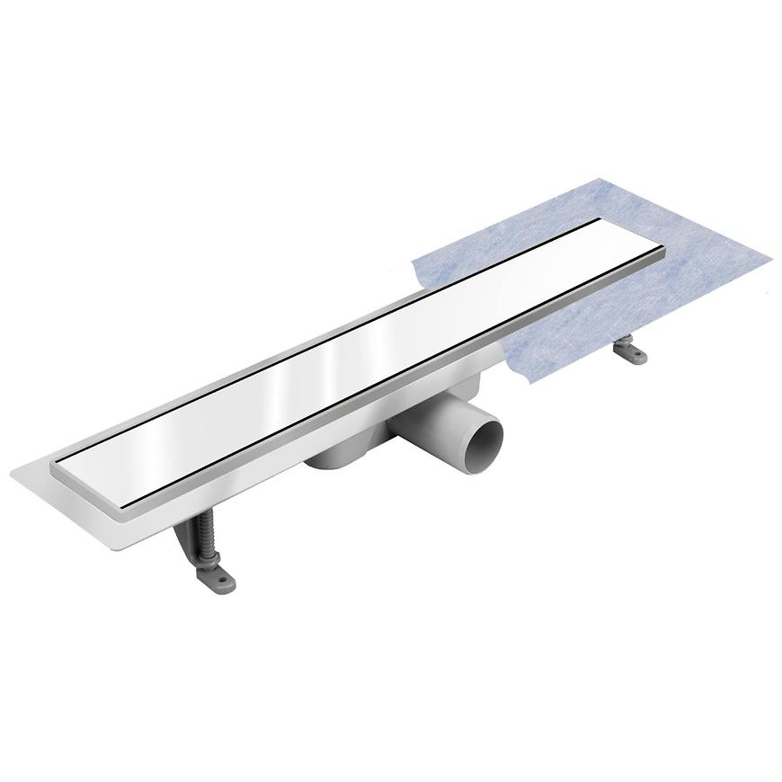 Odwodnienie Liniowe Inox Białe Szkło 800