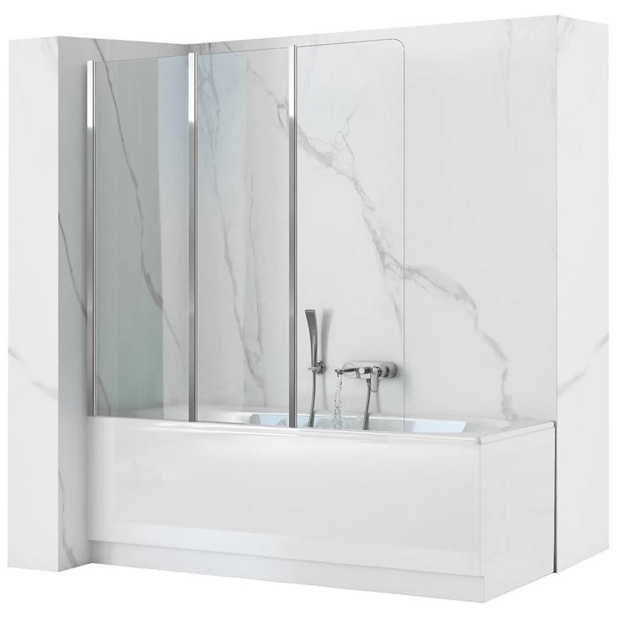 Parawan wannowy Agat 120x140 chrom
