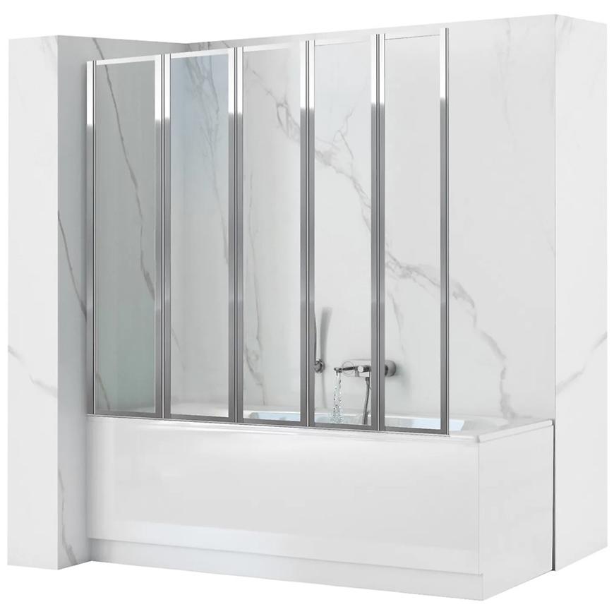Parawan wannowy Idea 120x140 chrom