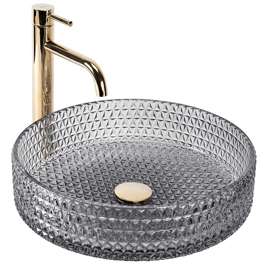 Umywalka nablatowa Cristal 39 Grey Rea-U8880