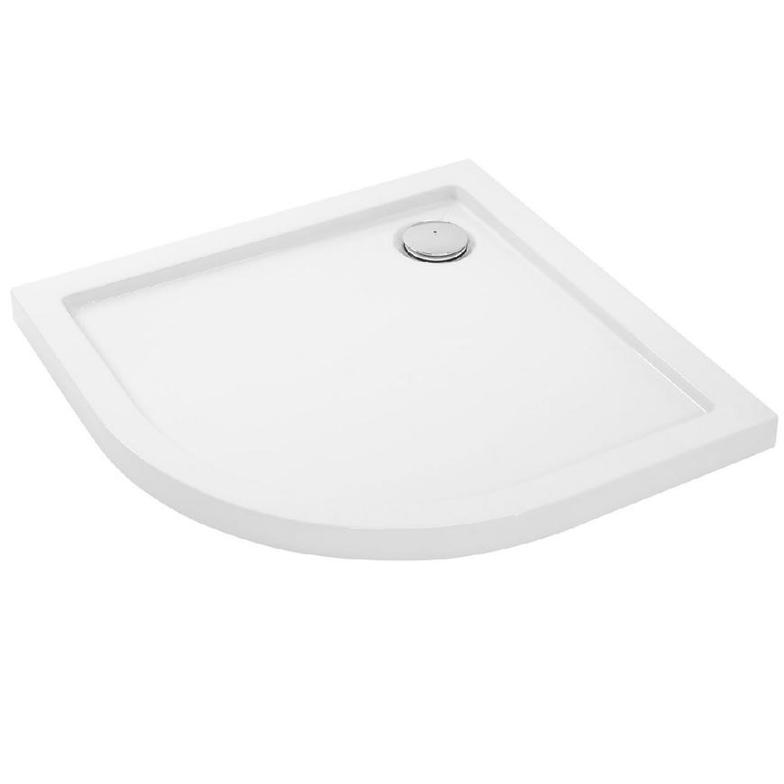 Brodzik półokrągły Look Rea K7906 white 80x100 prawy