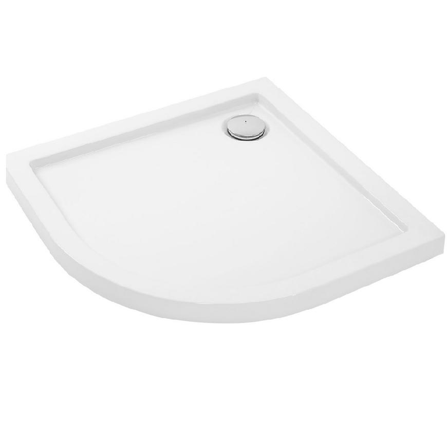 Brodzik półokrągły Look Rea K7909 white 80x100 lewy
