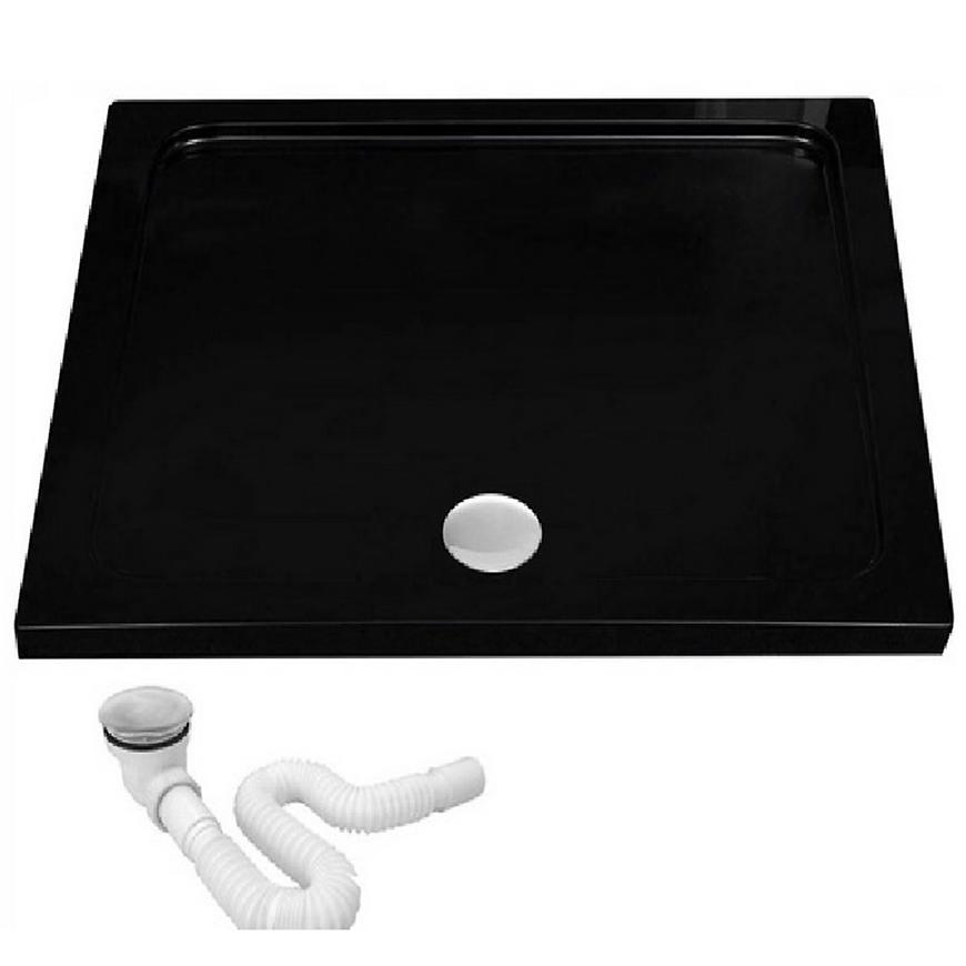 Brodzik kwadratowy Savoy Rea K4804 black 80x80