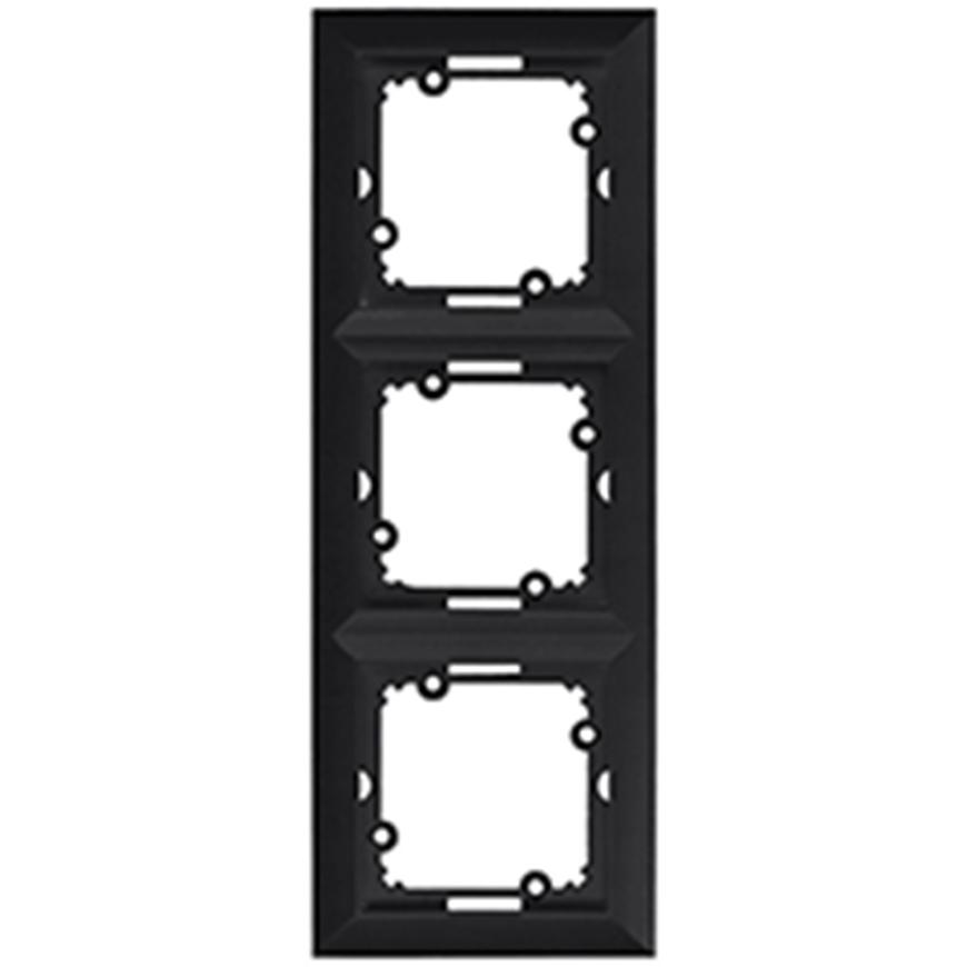 Ramka potrójna MEDIUM black 33512