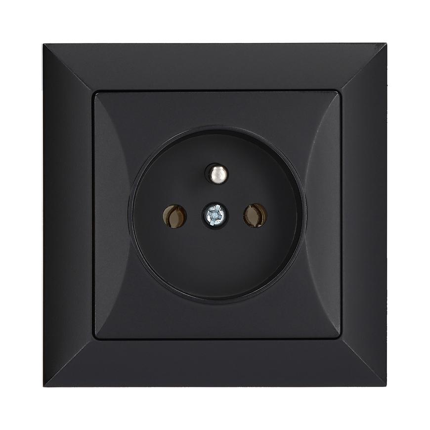 Gniazdo pojedyncze POLA black 33208