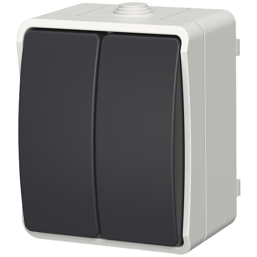 Łącznik świecznikowy AQUA PLUS IP54 grey 40113