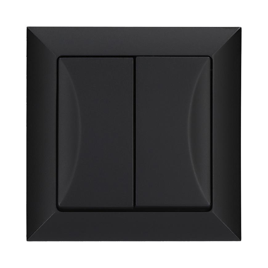 Łącznik podwójny POLA black 33201