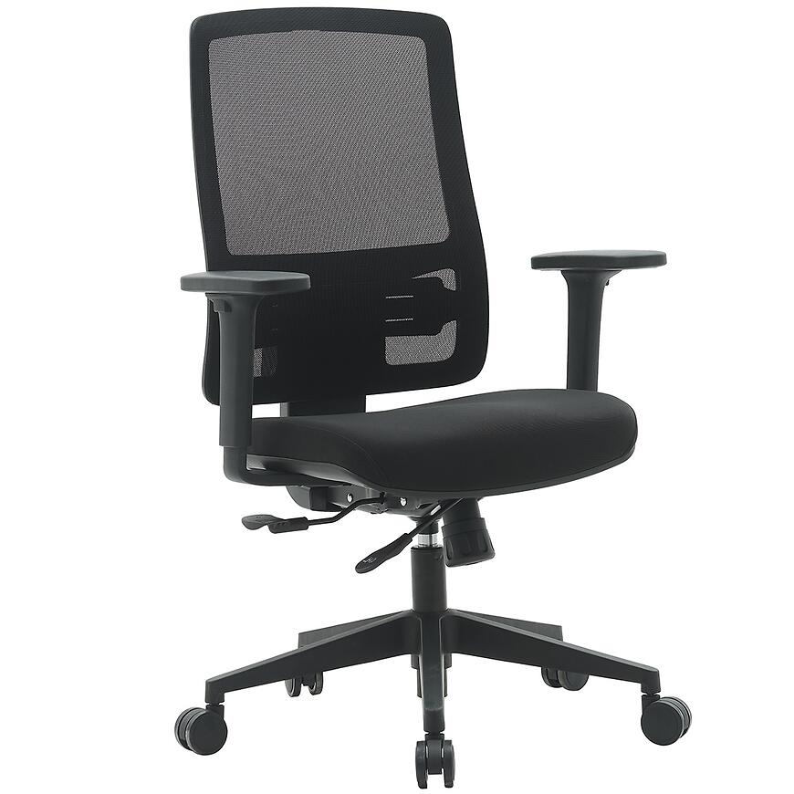 Fotel Popstar Mesh Lux czarny