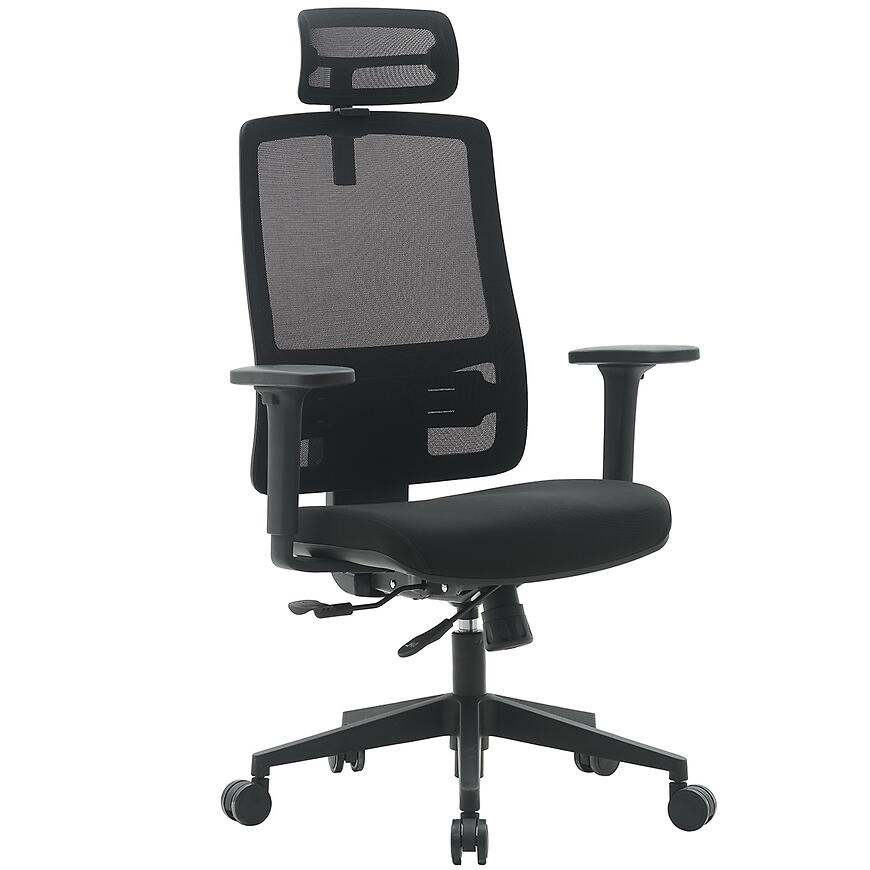 Fotel Popstar Mesh Lux czarny