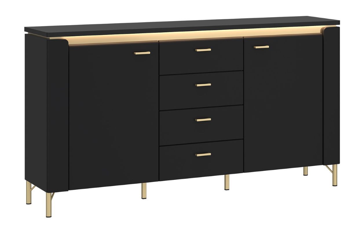 Komoda dwudrzwiowa z szufladami Norica 2D4S LAZK02