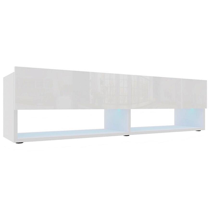 Szafka RTV Izumi 140 WH biały mat/połysk