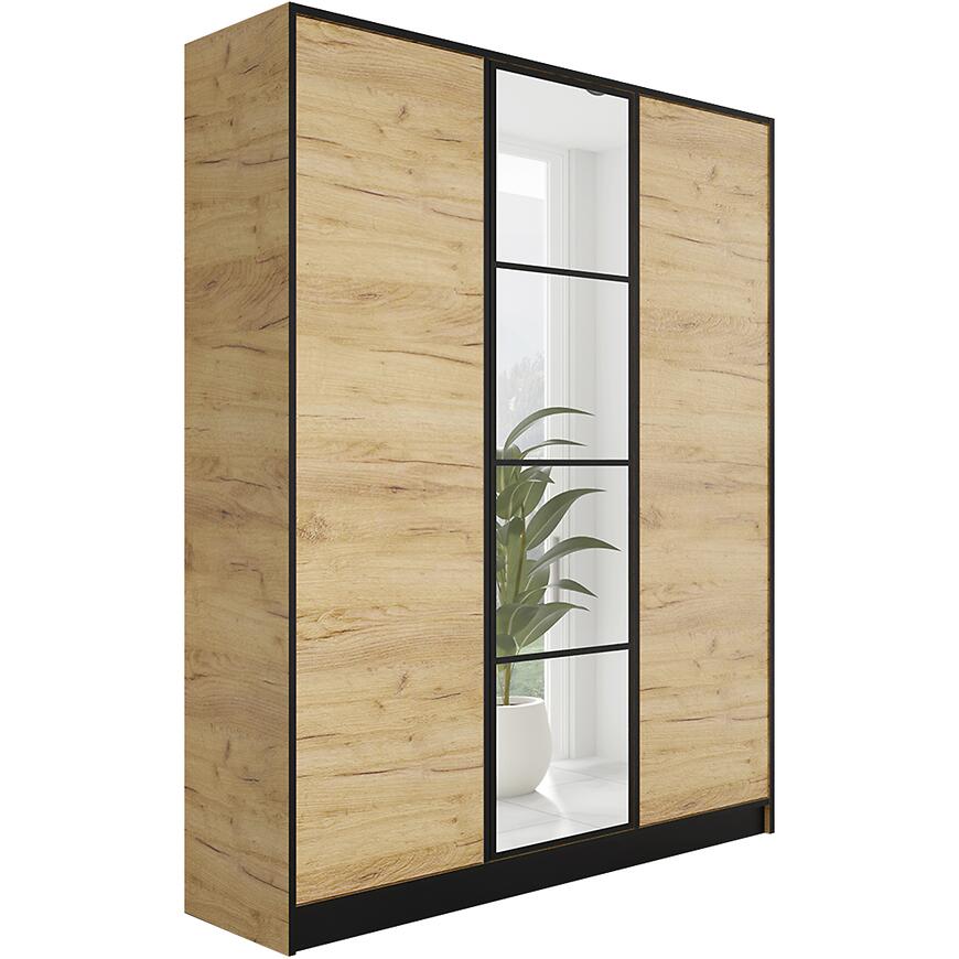 Szafa Eden 3d 157 Dąb Craft Złoty 1