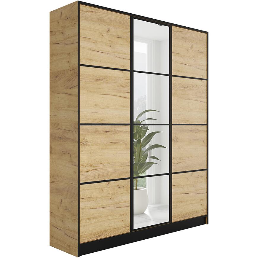 Szafa Eden 3d 157 Dąb Craft Złoty 2