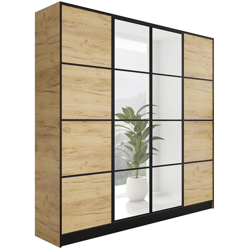 Szafa Eden 4d 207 Dąb Craft Złoty 2