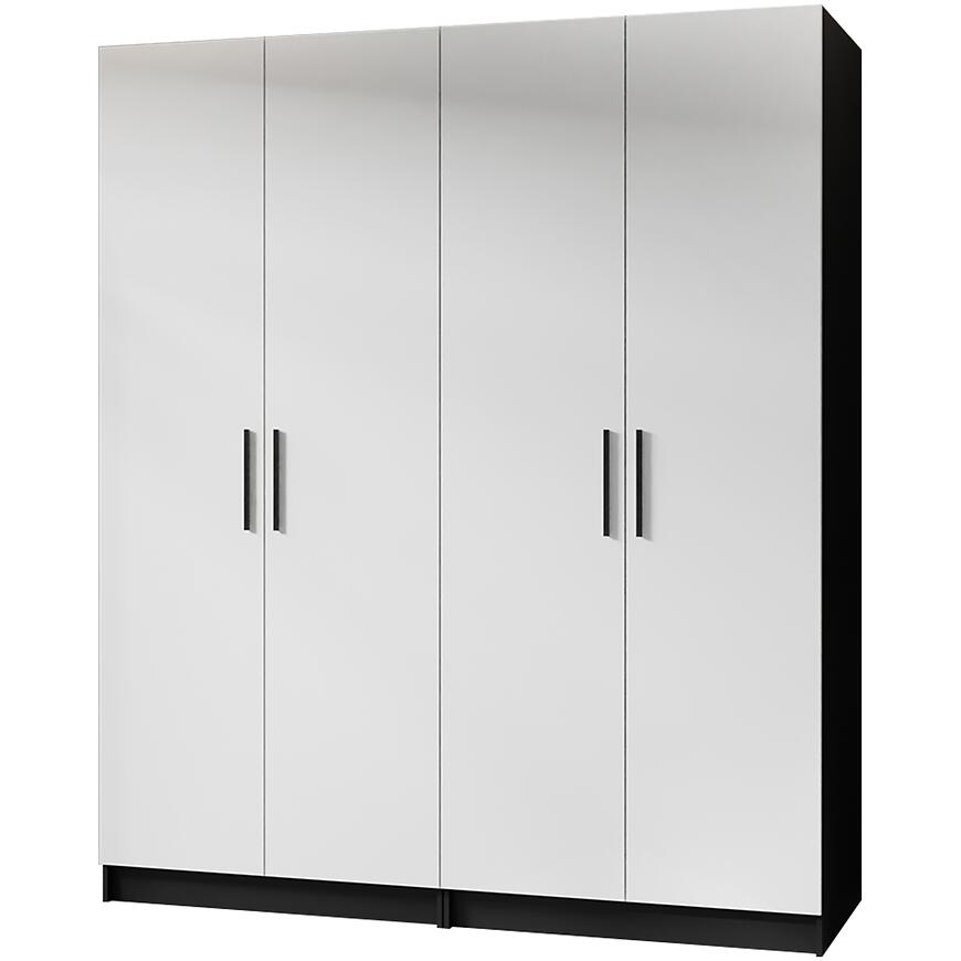 Szafa X2 Gold 2d Czarny/Biały