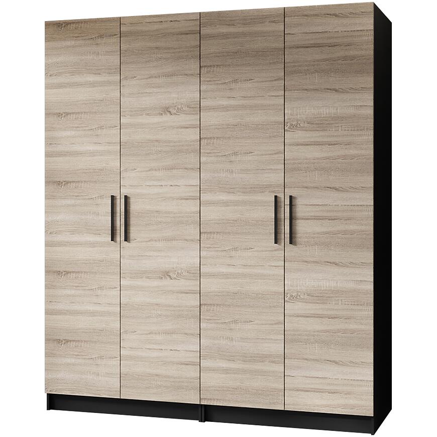 Szafa X2 Gold 2d Czarny/Dąb Sonoma