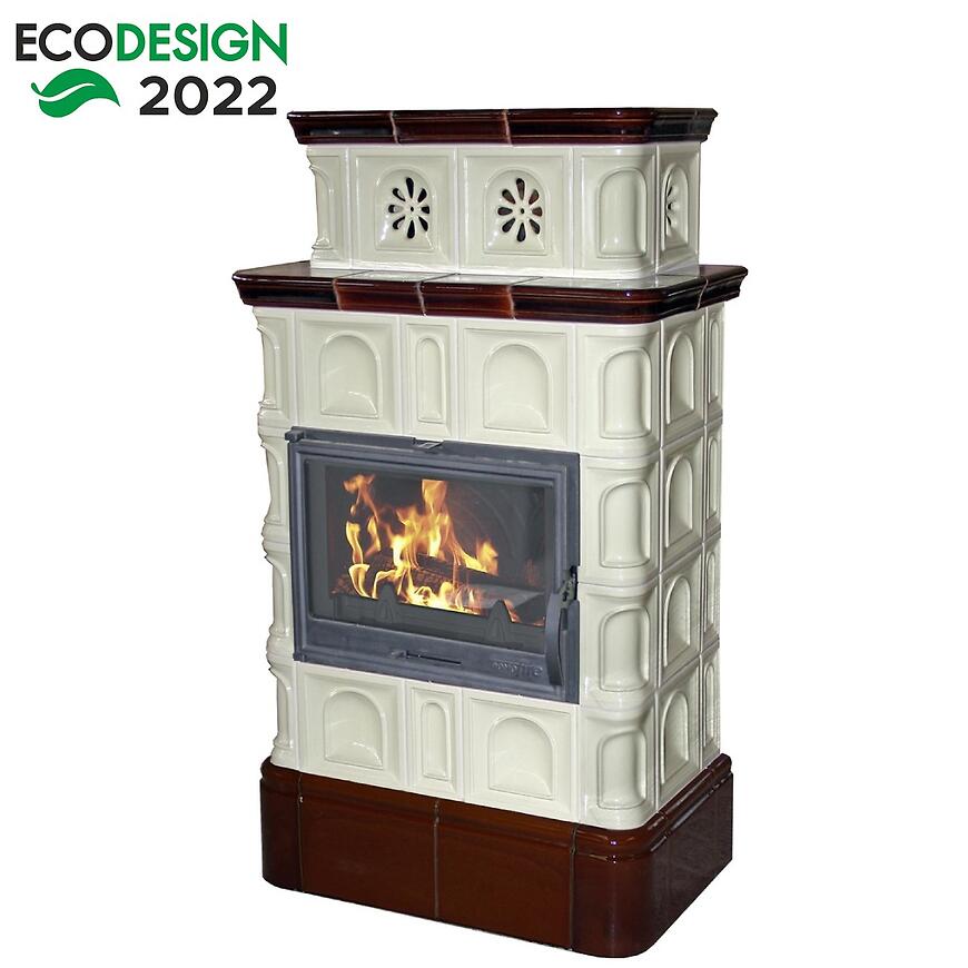 Piec kaflowy Melk Creme-Coffeebrown 9 kW