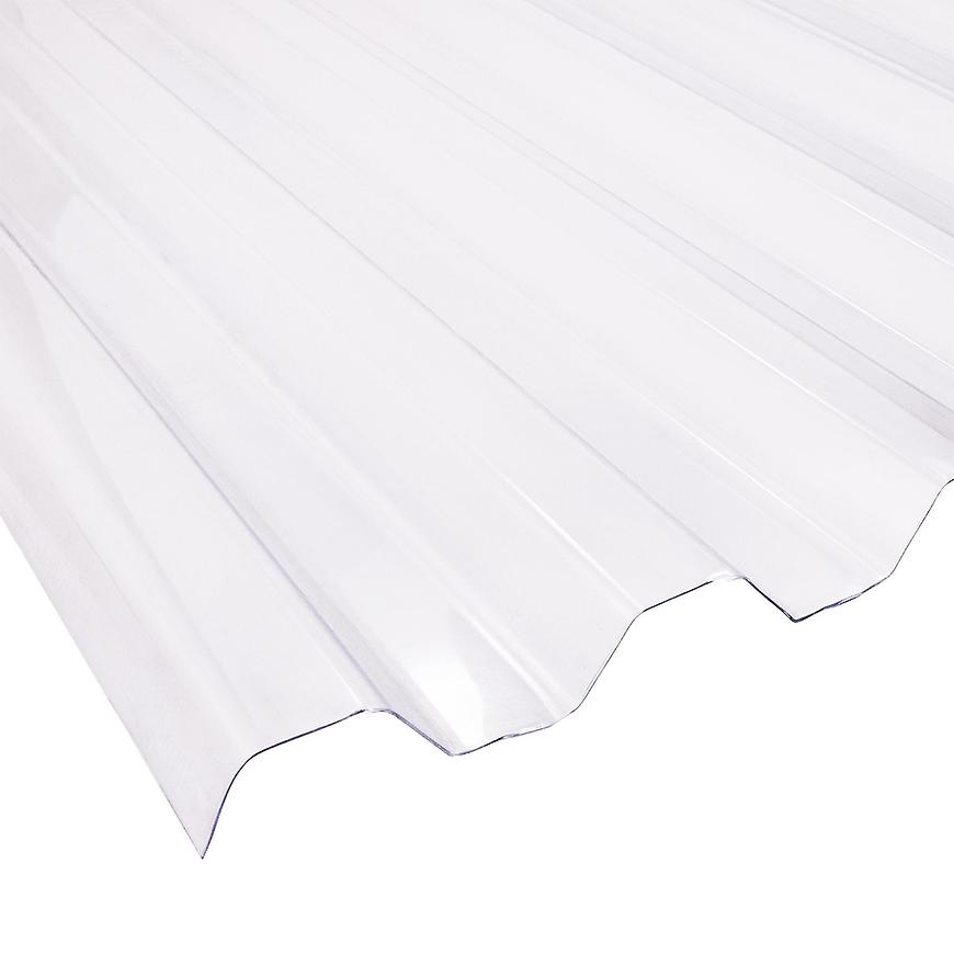 Płyta PCV trapez 2000 x 900 x 0,8 mm bezbarwna