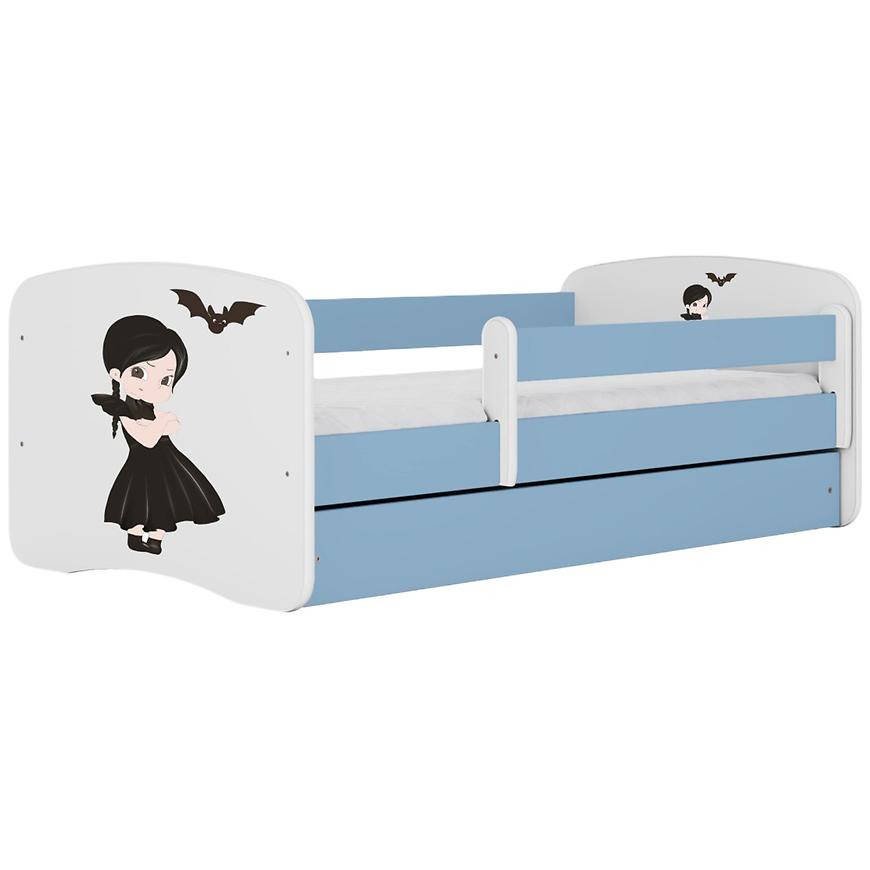 Łóżko dziecięce Babydreams+SZ+M niebieski 70x140 Wednesday