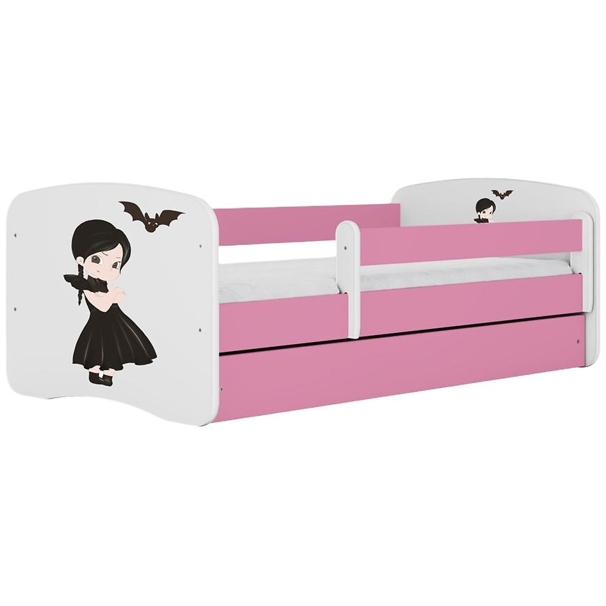 Łóżko dziecięce Babydreams+SZ+M różowy 70x140 Wednesday