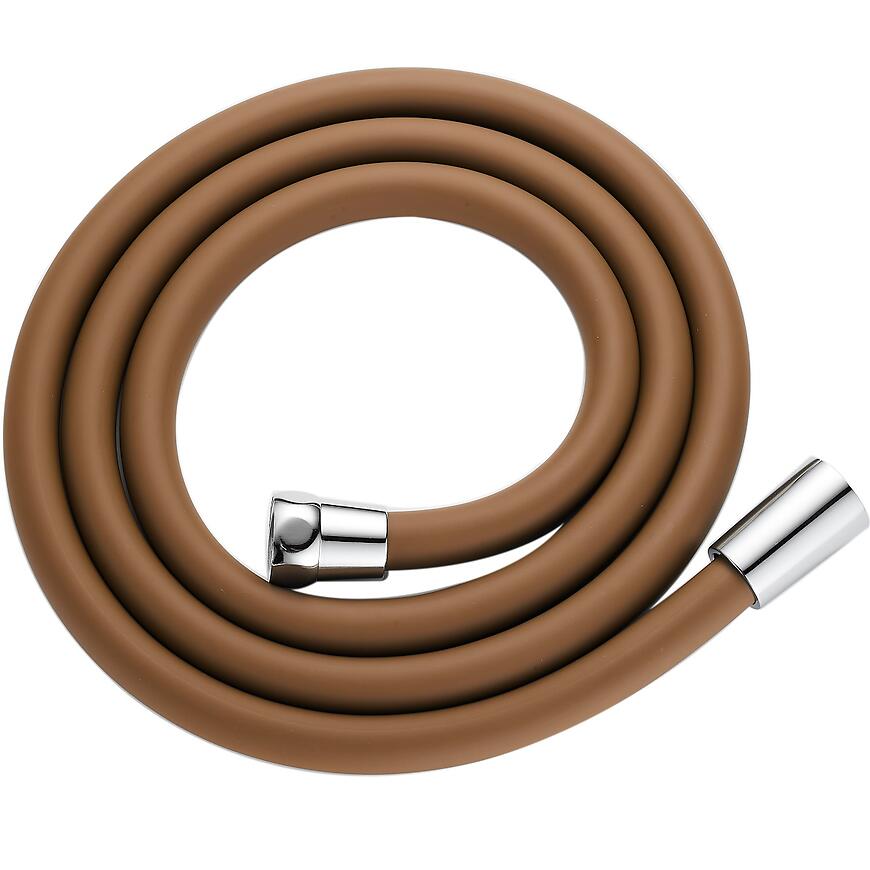 Wąż natryskowy silikonowy Fit Brown 150 cm brązowy