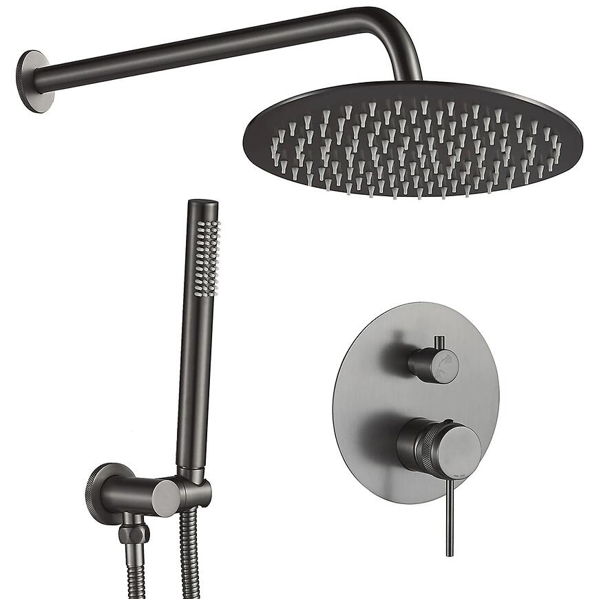 Zestaw natryskowy podtynkowy Rea Lungo Grip tytan + BOX