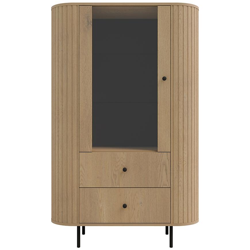 Witryna Ovalio 112  1f 2s Dąb Cremona