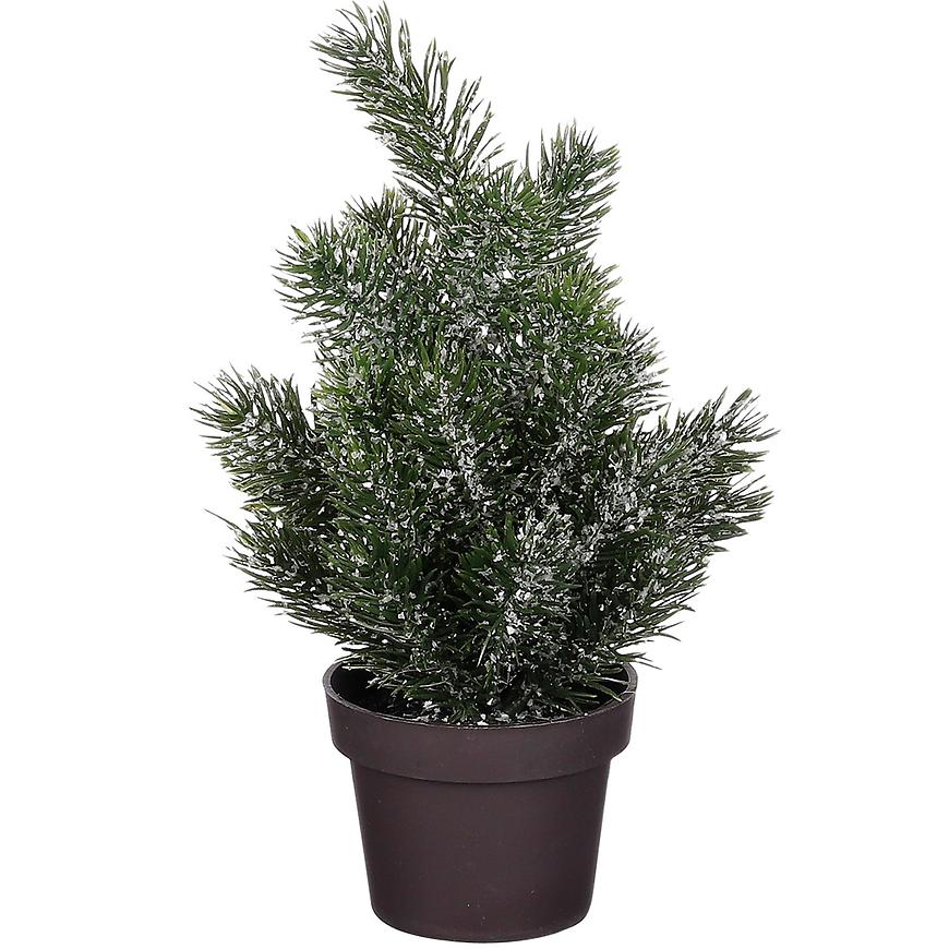 Choinka zielona oszroniona wys. 24 x gł. 12 cm 1121020