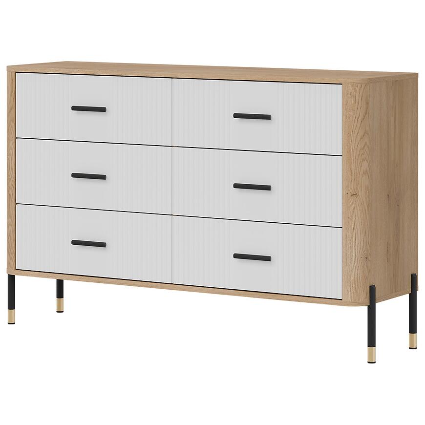 Komoda Dante Dt04  Dąb Cremona/Biały