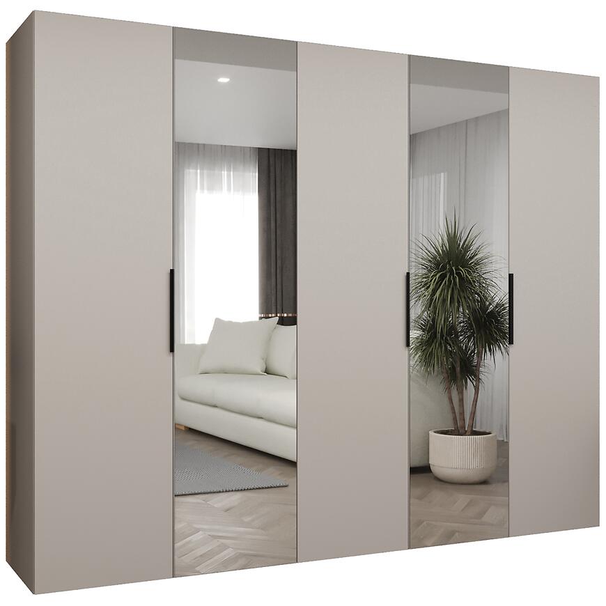 Szafa Marbella II 250 kaszmir/czarny