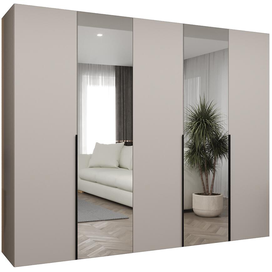 Szafa Alicante II 250 kaszmir/czarny