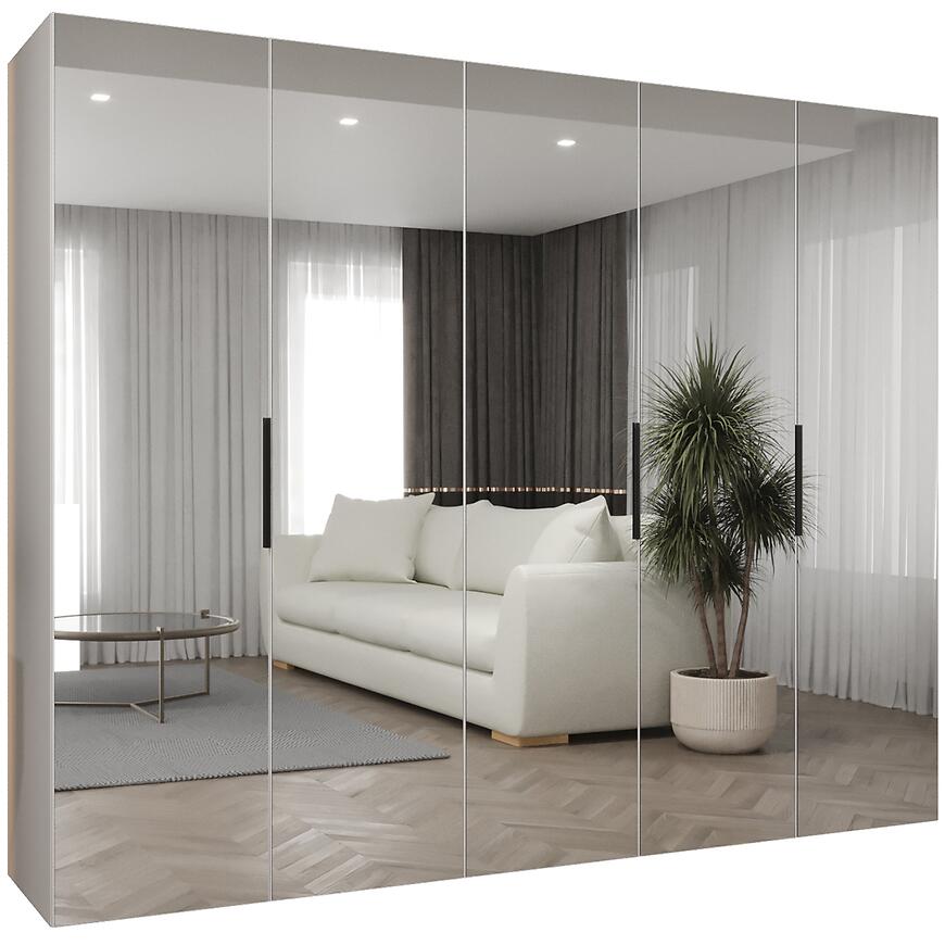 Szafa Marbella III 250 biały/czarny