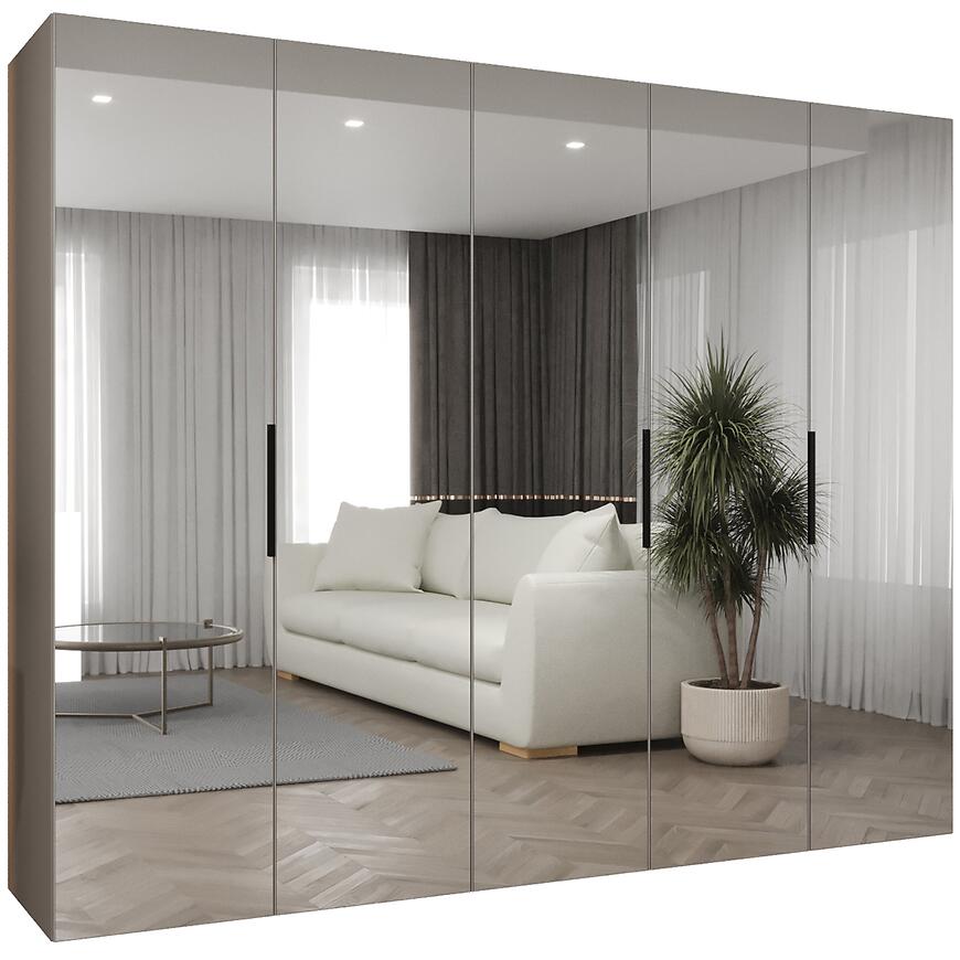 Szafa Marbella III 250 kaszmir/czarny