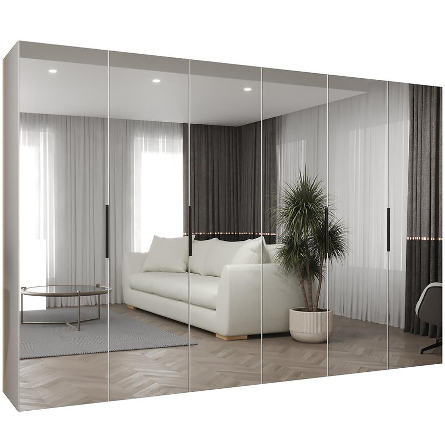 Szafa Marbella III 300 biały/czarny