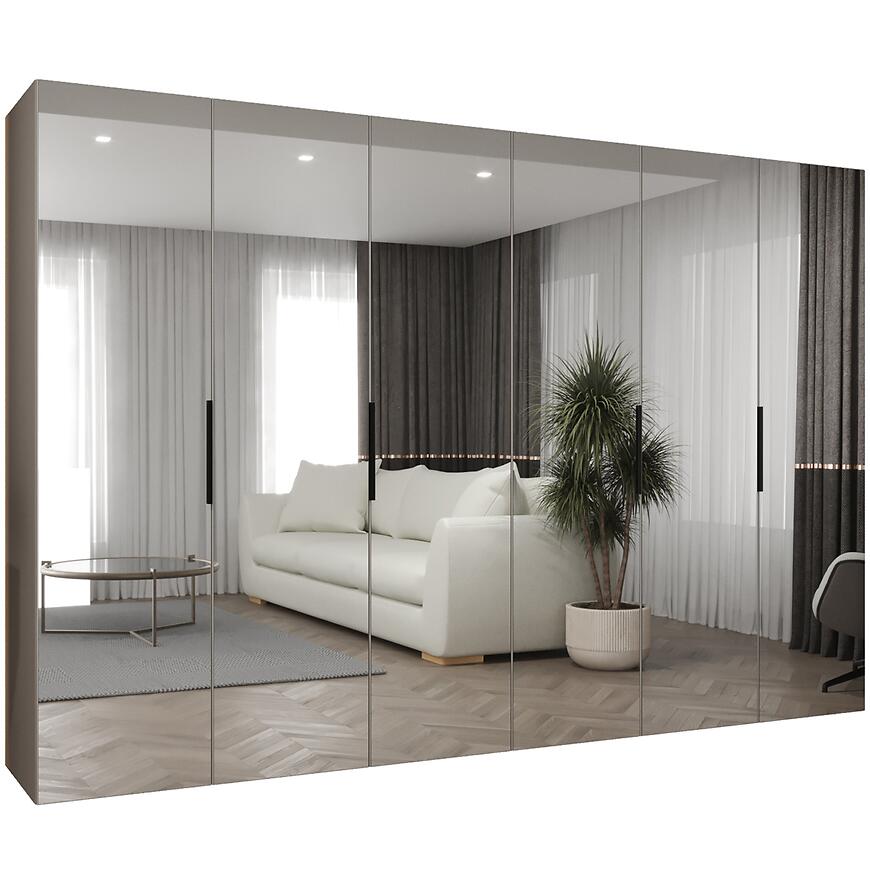 Szafa Marbella III 300 kaszmir/czarny