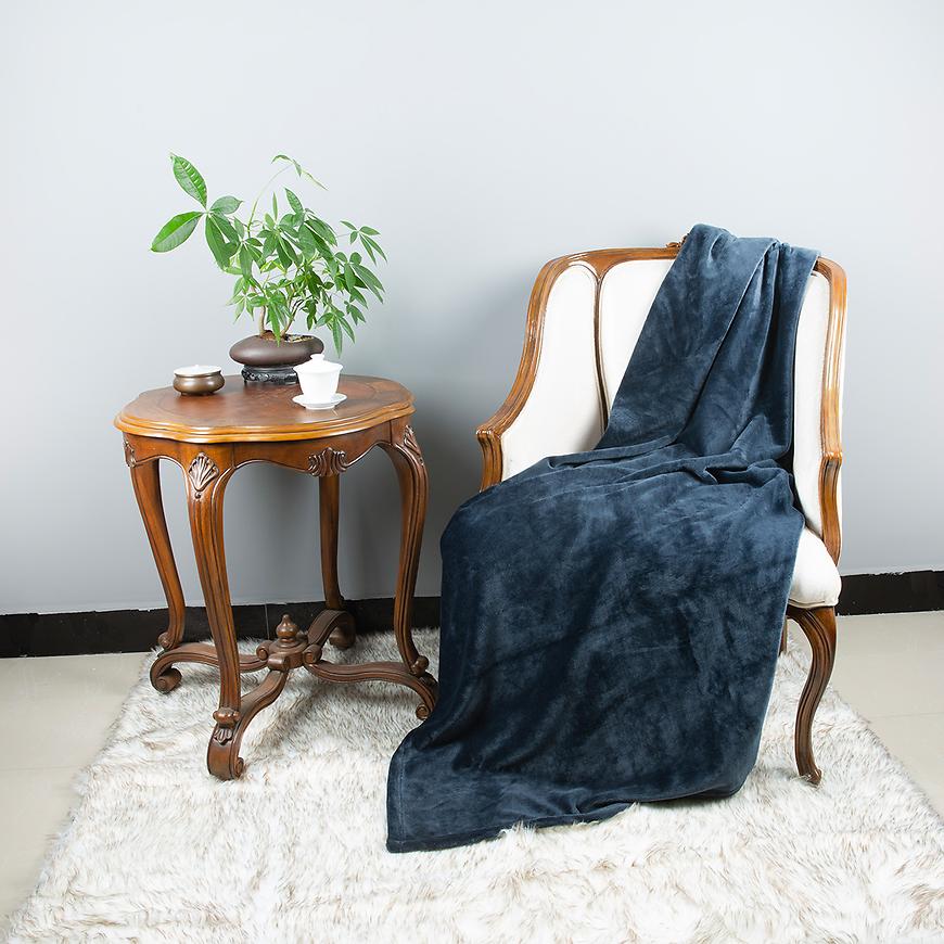 Koc Laguna 70x140cm granatowy