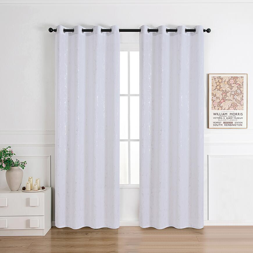 Firana na przelotkach Anabel silver RP493 290x245 cm