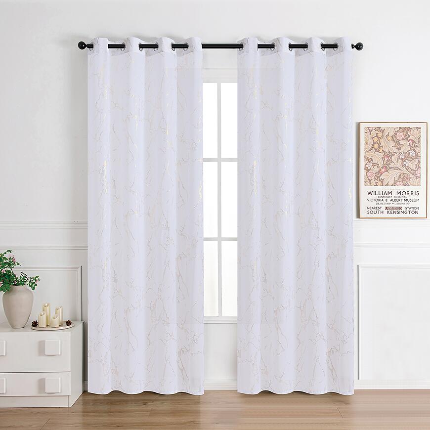 Firana na przelotkach Lena gold RP499 140x245 cm