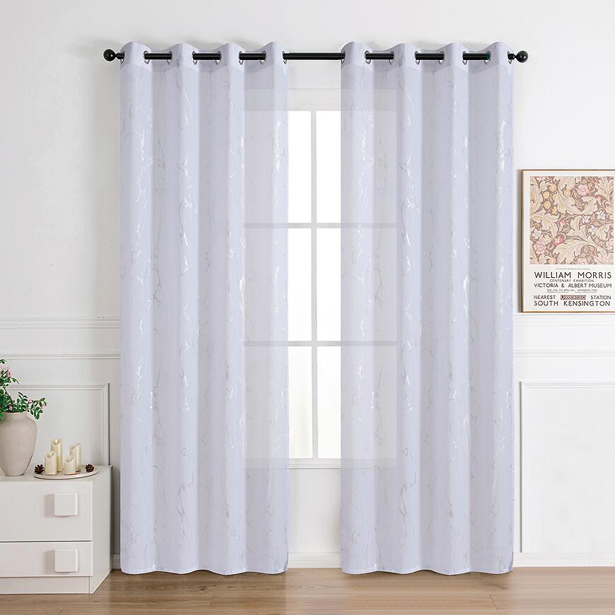 Firana na przelotkach Lena silver RP499 140x245 cm