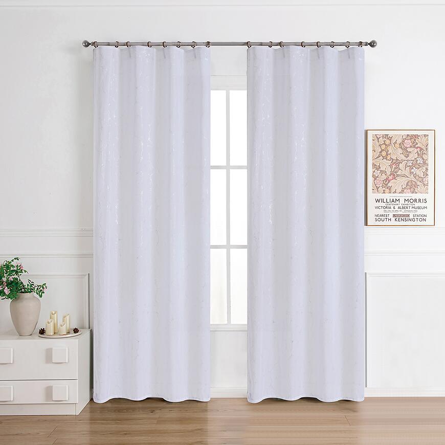 Firana na taśmie Anabel silver RP493 140x245 cm