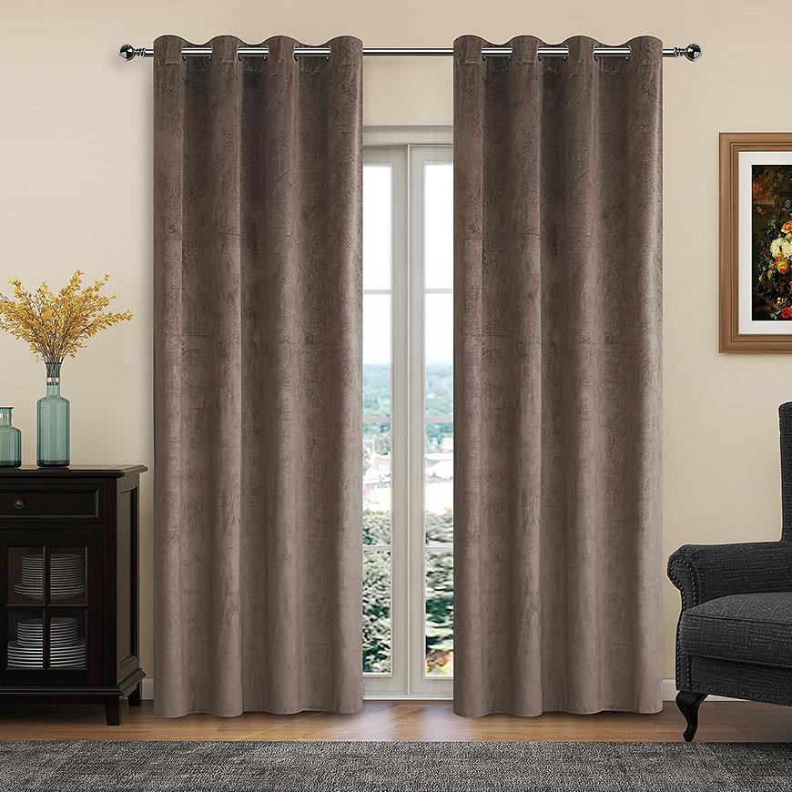 Zasłona na przelotkach LILI YC11931/280G/05/140X250 brąz