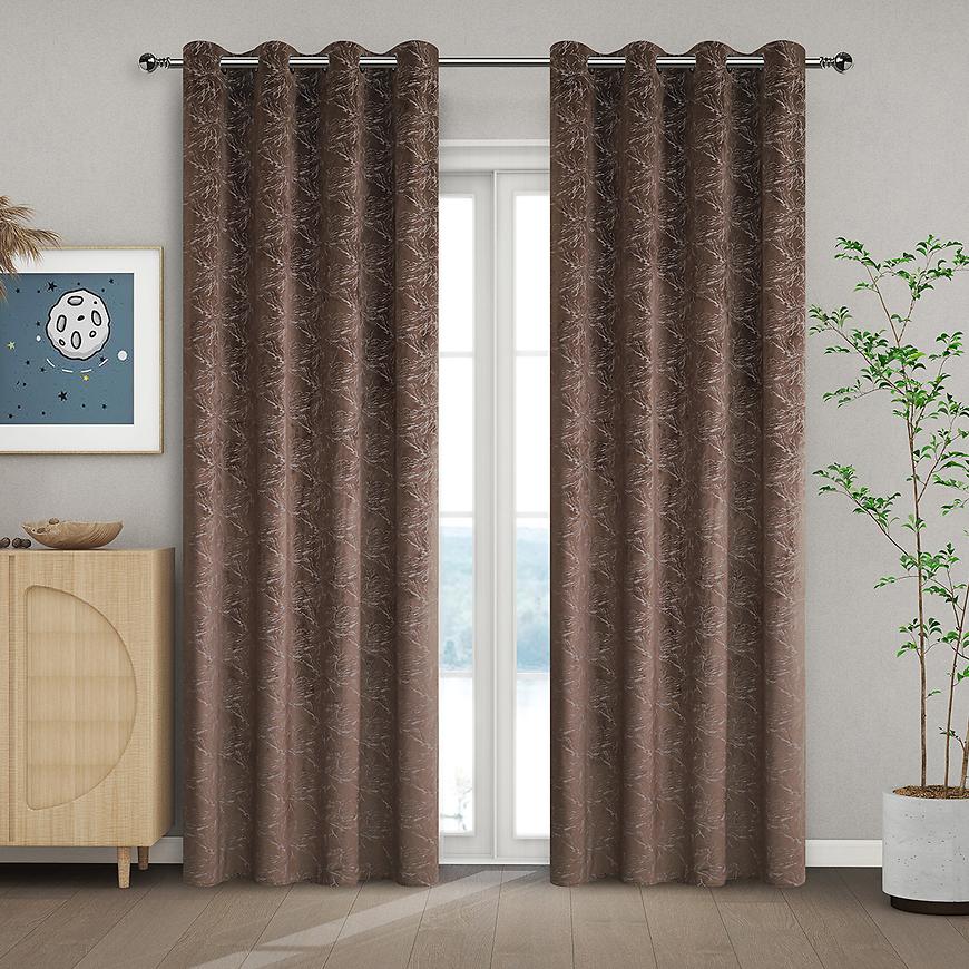 Zasłona na przelotkach NELA YC11934/280G/05/140X250 brąz