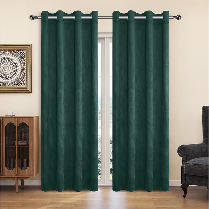 Zasłona na przelotkach YC11932/200G/003/140x250 cm zielony