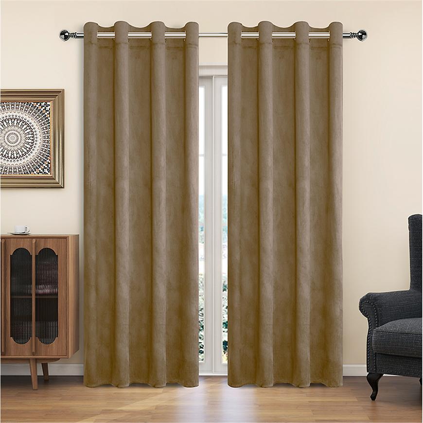 Zasłona na przelotkach YC11932/200G/006/140x250 cm beżowy