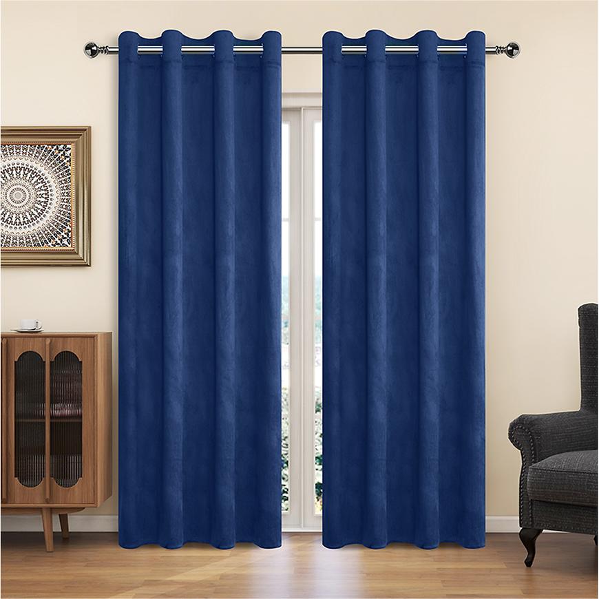 Zasłona na przelotkach YC11932/200G/059/140x250 cm niebieski
