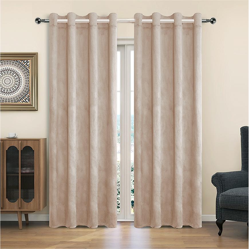 Zasłona na przelotkach YC11932/200G/060/140x250 cm beżowy