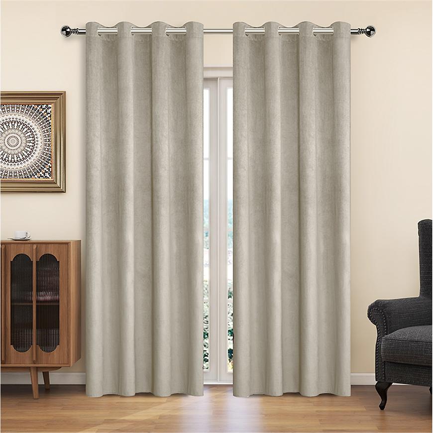 Zasłona na przelotkach YC11933/200G/113/140x250 cm jasny szary